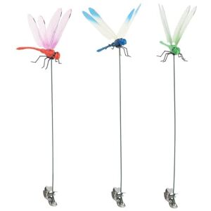 SENIURIS Lot de 3 fausses libellules Répulsif contre les mouches Avec clip Pour l'extérieur Décoration de jardin 3D - Publicité SENIURIS Lot de 3 fausses libellules Répulsif contre les mouches Avec clip Pour l'extérieur Décoration de jardin 3D - Publicité