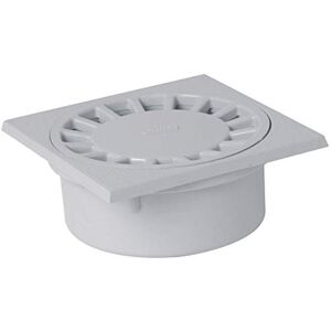 Nicoll Siphon de sol PVC gris clair 150 x 150 mm - Publicité Nicoll Siphon de sol PVC gris clair 150 x 150 mm - Publicité
