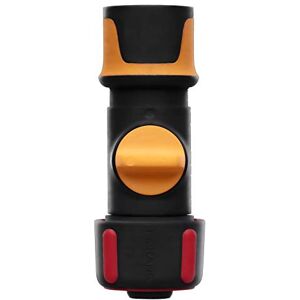 Fiskars Raccord de Tuyau, avec Vanne ON/OFF, Points de contact SoftGrip, Taille universelle, Ø 1,9 cm (3/4''), 80 g, noir/orange/rouge, 1027087 - Publicité Fiskars Raccord de Tuyau, avec Vanne ON/OFF, Points de contact SoftGrip, Taille universelle, Ø 1,9 cm (3/4''), 80 g, noir/orange/rouge, 1027087 - Publicité