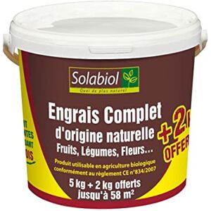 SOLABIOL Engrais Complet Organique - Offre 5+2kg - Publicité SOLABIOL Engrais Complet Organique - Offre 5+2kg - Publicité