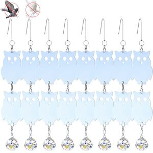 AOMAIGAD 24 Pièces Effaroucheur Oiseaux Réfléchissant+Boule de Cristal Répulsifs Oiseaux Réfléchissants Set, Répulsifs réfléchissants, Effaroucheur Oiseaux, éloignez Les Oiseaux (24Hibou) - Publicité AOMAIGAD 24 Pièces Effaroucheur Oiseaux Réfléchissant+Boule de Cristal Répulsifs Oiseaux Réfléchissants Set, Répulsifs réfléchissants, Effaroucheur Oiseaux, éloignez Les Oiseaux (24Hibou) - Publicité