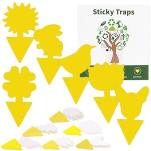 LWMTT 60 PCS anti moucherons interieur,piege moucherons interieur,attrape moucheron,sûr,sans odeur,pièges engluées autocollants colle double-face Étanche jaunes,protection des intérieur plantes,fleur fruits - Publicité LWMTT 60 PCS anti moucherons interieur,piege moucherons interieur,attrape moucheron,sûr,sans odeur,pièges engluées autocollants colle double-face Étanche jaunes,protection des intérieur plantes,fleur fruits - Publicité