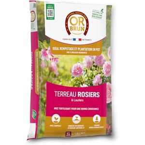 OR BRUN Terreau Rosiers 35L Spécial Rempotage et Plantation - Publicité OR BRUN Terreau Rosiers 35L Spécial Rempotage et Plantation - Publicité