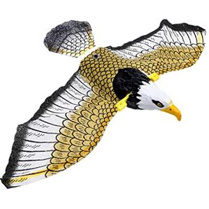 N+B Effaroucheur d'oiseaux Aigle Suspendu répulsif Faucon Oiseau Lumineux avec Musique Oiseau Volant pour Cicatrice Oiseaux, Écureuils, Souris, Lapins Autres Rongeurs-43 * 25cm (1 PCS) - Publicité N+B Effaroucheur d'oiseaux Aigle Suspendu répulsif Faucon Oiseau Lumineux avec Musique Oiseau Volant pour Cicatrice Oiseaux, Écureuils, Souris, Lapins Autres Rongeurs-43 * 25cm (1 PCS) - Publicité