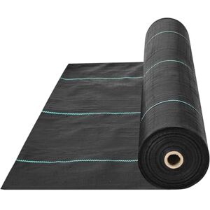 VEVOR Toile de Paillage Anti-Mauvaises Herbes 1,2x76,2 m Géotextile Tissé Anti Repousse Herbe Sous Gravier 170 g/m² Toile PP Perméable Résistant à Déchirure pour Aménagement Paysager, Couvre-sol, Noir - Publicité VEVOR Toile de Paillage Anti-Mauvaises Herbes 1,2x76,2 m Géotextile Tissé Anti Repousse Herbe Sous Gravier 170 g/m² Toile PP Perméable Résistant à Déchirure pour Aménagement Paysager, Couvre-sol, Noir - Publicité