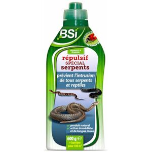 BSI Spécial Serpents Répulsif Naturel Base Végétale Granulés Prêt A l'emploi 600g - Publicité BSI Spécial Serpents Répulsif Naturel Base Végétale Granulés Prêt A l'emploi 600g - Publicité