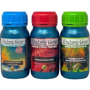 MADAME GROW Engrais Organique Protection, floraison et sol microbien et fertile KIT ECO NPK (3x250ml) - Publicité MADAME GROW Engrais Organique Protection, floraison et sol microbien et fertile KIT ECO NPK (3x250ml) - Publicité