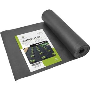 Garronda Toile de paillage geotextile 150 g m² Anti Mauvaise Herbe pour Gravier allées terrasse Sol extérieur Rouleau géotextile Jardin bache Sol résistante Noir 1,6 x 15 m GD-0177 - Publicité Garronda Toile de paillage geotextile 150 g m² Anti Mauvaise Herbe pour Gravier allées terrasse Sol extérieur Rouleau géotextile Jardin bache Sol résistante Noir 1,6 x 15 m GD-0177 - Publicité