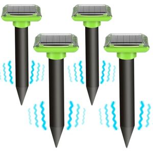 WARDBES Lot de 4 répulsifs solaires Anti-Taupes Répulsif à ultrasons pour repousser Les campagnols, Les Taupes pour chasser Les campagnols - Publicité WARDBES Lot de 4 répulsifs solaires Anti-Taupes Répulsif à ultrasons pour repousser Les campagnols, Les Taupes pour chasser Les campagnols - Publicité