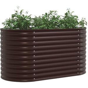 vidaXL Bac de Jardin Marron Acier Galvanisé 160 x 80 x 81 cm - Bac de Jardin - Publicité vidaXL Bac de Jardin Marron Acier Galvanisé 160 x 80 x 81 cm - Bac de Jardin - Publicité