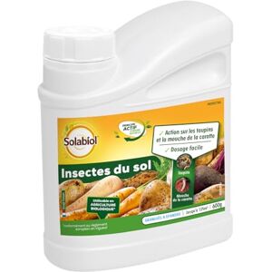 Solabiol Insectes Du Sol 600g Jusqu'à 125m² Granulés A Epandre Dosage Facile Taupins et Mouches De La Carottes Utilisable En Agriculture Biologique SOSOL600 - Publicité Solabiol Insectes Du Sol 600g Jusqu'à 125m² Granulés A Epandre Dosage Facile Taupins et Mouches De La Carottes Utilisable En Agriculture Biologique SOSOL600 - Publicité