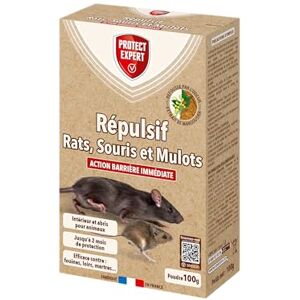 PROTECT EXPERT Répulsif Rats & Souris 100g Action Barrière Intérieur & Abords De La Maison Traitement Préventif Durable RASOUREP100 - Publicité PROTECT EXPERT Répulsif Rats & Souris 100g Action Barrière Intérieur & Abords De La Maison Traitement Préventif Durable RASOUREP100 - Publicité