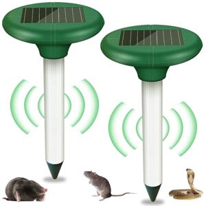 GAOUTO Lot de 2 répulsifs solaires anti-taupes : répulsif anti-campagnols solaire, IP65 étanche à ultrasons pour répulsif anti-taupes pour le jardin, lutte contre les taupes - Publicité GAOUTO Lot de 2 répulsifs solaires anti-taupes : répulsif anti-campagnols solaire, IP65 étanche à ultrasons pour répulsif anti-taupes pour le jardin, lutte contre les taupes - Publicité