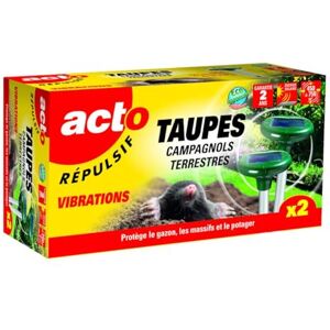 Acto RETRO ULTRASONS REPULSIF Taupes, Campagnols SYSTÈME PHOTOVOLTAÏQUE RUST3 - Publicité Acto RETRO ULTRASONS REPULSIF Taupes, Campagnols SYSTÈME PHOTOVOLTAÏQUE RUST3 - Publicité