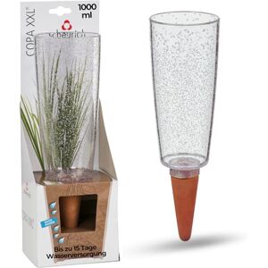 Scheurich Copa XXL 58870 Distributeur d'eau en Plastique et cône en Argile Transparent Hauteur 32 cm 1,0 Vol. 9,7 x 9,7 x 32 cm - Publicité Scheurich Copa XXL 58870 Distributeur d'eau en Plastique et cône en Argile Transparent Hauteur 32 cm 1,0 Vol. 9,7 x 9,7 x 32 cm - Publicité