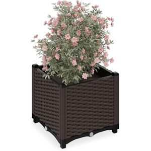 Relaxdays Jardin Urbain Effet Rotin 38x40x40 cm - Jardin - Publicité Relaxdays Jardin Urbain Effet Rotin 38x40x40 cm - Jardin - Publicité