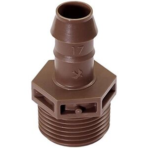 Rain Bird Tuyau goutte à goutte Dripline XFD 16 mm, 33 cm équilibrage de pression + autonettoyant, 2,3 l/h hors sol, XFF Connecteur Coude T-Pièce Raccord Adaptateur (Adaptateur XFF-MA-075 3/4 AG) - Publicité Rain Bird Tuyau goutte à goutte Dripline XFD 16 mm, 33 cm équilibrage de pression + autonettoyant, 2,3 l/h hors sol, XFF Connecteur Coude T-Pièce Raccord Adaptateur (Adaptateur XFF-MA-075 3/4 AG) - Publicité