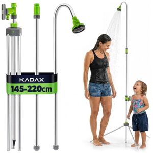 KADAX Douche de jardin avec hauteur réglable, douche extérieure avec raccord de 1/2" pour tuyau d'arrosage, douche de camping en aluminium, douche de sol pour jardin et camping - Publicité KADAX Douche de jardin avec hauteur réglable, douche extérieure avec raccord de 1/2" pour tuyau d'arrosage, douche de camping en aluminium, douche de sol pour jardin et camping - Publicité