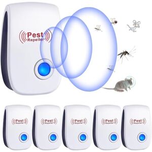 RUTIDA Répulsif Ultrason Anti-Rongeurs Insectes, 6 Pack Ultrason Anti Moustique Ultrason Souris et Rats, Intérieur Répulsif Électronique Insectes Anti Souris, Moustiques, Cafards, Rats, Fourmis, Araignées - Publicité RUTIDA Répulsif Ultrason Anti-Rongeurs Insectes, 6 Pack Ultrason Anti Moustique Ultrason Souris et Rats, Intérieur Répulsif Électronique Insectes Anti Souris, Moustiques, Cafards, Rats, Fourmis, Araignées - Publicité