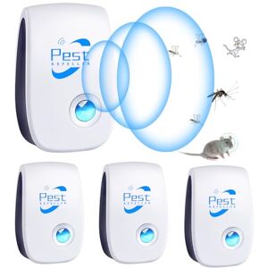 PEHTIY Répulsif Ultrason Anti-Rongeurs Insectes, 4 pcs Ultrason Anti Moustique Ultrason Souris et Rats, Intérieur Répulsif Électronique Insectes pour Souris, Rats Fourmis Araignées Moustiques - Publicité PEHTIY Répulsif Ultrason Anti-Rongeurs Insectes, 4 pcs Ultrason Anti Moustique Ultrason Souris et Rats, Intérieur Répulsif Électronique Insectes pour Souris, Rats Fourmis Araignées Moustiques - Publicité