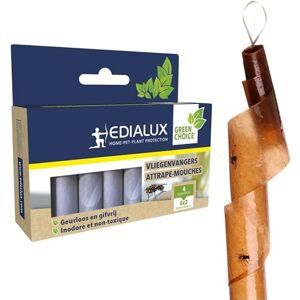 Edialux Attrape-Mouche, piège à Mouches, Papier Rouleaux Collants, Tue-Mouche intérieur écologique, sans Insecticide – Efficace, 4 pièces, 2 Mois de Protection pour Maison, Garage, véranda, Caravane, - Publicité Edialux Attrape-Mouche, piège à Mouches, Papier Rouleaux Collants, Tue-Mouche intérieur écologique, sans Insecticide – Efficace, 4 pièces, 2 Mois de Protection pour Maison, Garage, véranda, Caravane, - Publicité