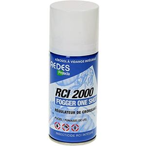 Aedes Ars R.C.I. 2000 Fogger, aérosol One shot anti puces, punaises 150 mL Mondial Hygiène - Publicité Aedes Ars R.C.I. 2000 Fogger, aérosol One shot anti puces, punaises 150 mL Mondial Hygiène - Publicité