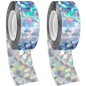 Ziranee Rouleaux Bandes Réfléchissantes,2 PCS Ruban Réfléchissant Anti-Oiseaux Bande Repulsive Rubans Double Face Répulsifs Anti Pigeon Effaroucheur d'oiseaux pour Maison et Ferme 2.5CM 160 Mètres - Publicité Ziranee Rouleaux Bandes Réfléchissantes,2 PCS Ruban Réfléchissant Anti-Oiseaux Bande Repulsive Rubans Double Face Répulsifs Anti Pigeon Effaroucheur d'oiseaux pour Maison et Ferme 2.5CM 160 Mètres - Publicité