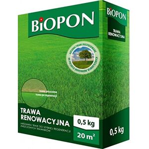 Biopon Graines d'herbe pour mélange de réparation de pelouse, 0,5 kg, semences de gazon faciles d'entretien, semences efficaces pour la rénovation, 0,5 kg de graines pour 20 m² de gazon - Publicité Biopon Graines d'herbe pour mélange de réparation de pelouse, 0,5 kg, semences de gazon faciles d'entretien, semences efficaces pour la rénovation, 0,5 kg de graines pour 20 m² de gazon - Publicité