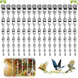 Sazhdmo Lot de 15 répulsifs anti-oiseaux en spirale Réfléchissant argenté Décoration de jardin Protège la maison et les biens contre les oiseaux - Publicité Sazhdmo Lot de 15 répulsifs anti-oiseaux en spirale Réfléchissant argenté Décoration de jardin Protège la maison et les biens contre les oiseaux - Publicité