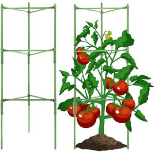 Fun Gift Kit de plantes grimpantes, tube en acier inoxydable revêtu de plastique, 9 tuteurs avec 6 connecteurs avec 9 tiges de raccordement, concombres, tomates, plantes grimpantes 40 cm - Publicité Fun Gift Kit de plantes grimpantes, tube en acier inoxydable revêtu de plastique, 9 tuteurs avec 6 connecteurs avec 9 tiges de raccordement, concombres, tomates, plantes grimpantes 40 cm - Publicité
