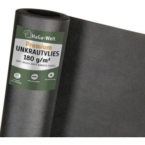 HaGa Toile anti-mauvaises herbes 180 g/m² en 1 m x 10 m – Non-tissé respirant pour une protection efficace contre les mauvaises herbes dans le jardin avec une grande résistance à la déchirure - Publicité HaGa Toile anti-mauvaises herbes 180 g/m² en 1 m x 10 m – Non-tissé respirant pour une protection efficace contre les mauvaises herbes dans le jardin avec une grande résistance à la déchirure - Publicité