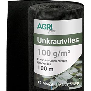 AGRI plus Toile Anti-Mauvaises Herbes Toile de Jardin avec Une Forte résistance aux UV Perméable à l'eau et indéchirable (100 g/m², 1,6 m x 25 m) - Publicité AGRI plus Toile Anti-Mauvaises Herbes Toile de Jardin avec Une Forte résistance aux UV Perméable à l'eau et indéchirable (100 g/m², 1,6 m x 25 m) - Publicité