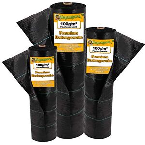 Aquagart Film anti-mauvaises herbes en tissu de sol mulch film 100g/m² 1m, 1.65m ou 2m de large noir différentes longueurs (20m x 1m) - Publicité Aquagart Film anti-mauvaises herbes en tissu de sol mulch film 100g/m² 1m, 1.65m ou 2m de large noir différentes longueurs (20m x 1m) - Publicité