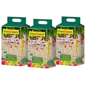 Floragard 3x20L Paillis pour Fraises et Légumes, Paillis Durable à Base de Miscanthus, sans Pesticides, Réduction des Mauvaises Herbes et Utilisable pour Le Jardin et Les Petits Animaux - Publicité Floragard 3x20L Paillis pour Fraises et Légumes, Paillis Durable à Base de Miscanthus, sans Pesticides, Réduction des Mauvaises Herbes et Utilisable pour Le Jardin et Les Petits Animaux - Publicité