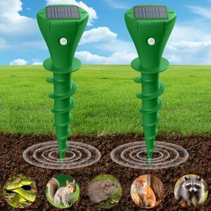 PQETBV Repulsif Taupe Solaire, Anti Taupe Solaire Vibration et Ultrasons pour Protéger Votre Jardins Pelouse des Taupes, Marmottes, Campagnols, Serpents et Gaufres (AR08M) - Publicité PQETBV Repulsif Taupe Solaire, Anti Taupe Solaire Vibration et Ultrasons pour Protéger Votre Jardins Pelouse des Taupes, Marmottes, Campagnols, Serpents et Gaufres (AR08M) - Publicité