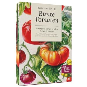 Magic Garden Seeds Boîte de semences de tomates colorées avec 9 variétés – Tomates cocktails, viandes et salades en jaune, rouge, violet – Kit de tomates résistantes aux graines pour jardin, pot et - Publicité Magic Garden Seeds Boîte de semences de tomates colorées avec 9 variétés – Tomates cocktails, viandes et salades en jaune, rouge, violet – Kit de tomates résistantes aux graines pour jardin, pot et - Publicité
