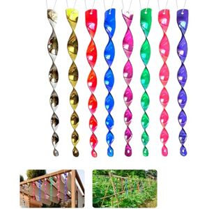 KLINNA Lot de 10 répulsifs réfléchissants en spirale de 30 cm Répulsif efficace contre les oiseaux Pour jardin et balcon Convient également comme répulsif à hirondelles et carillon décoratif - Publicité KLINNA Lot de 10 répulsifs réfléchissants en spirale de 30 cm Répulsif efficace contre les oiseaux Pour jardin et balcon Convient également comme répulsif à hirondelles et carillon décoratif - Publicité