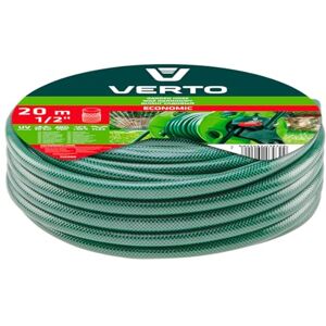 VERTO Tuyau d'arrosage flexible 1/2", 20 m, 3 couches, résistant aux UV, avec intérieur anti-algues, pression d'éclatement 20 bar, vert - Publicité VERTO Tuyau d'arrosage flexible 1/2", 20 m, 3 couches, résistant aux UV, avec intérieur anti-algues, pression d'éclatement 20 bar, vert - Publicité