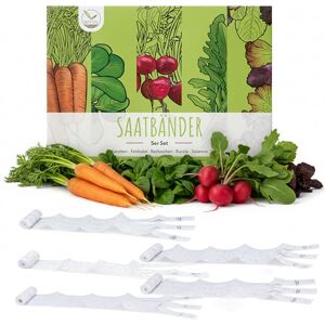 HappySeed Jeu de 5 bandes de graines comprenant des graines de carotte, de radis, de roquette, de mâche et de laitue pommée Idéal pour la culture dans le jardin, la balconnière et le potager - Publicité HappySeed Jeu de 5 bandes de graines comprenant des graines de carotte, de radis, de roquette, de mâche et de laitue pommée Idéal pour la culture dans le jardin, la balconnière et le potager - Publicité