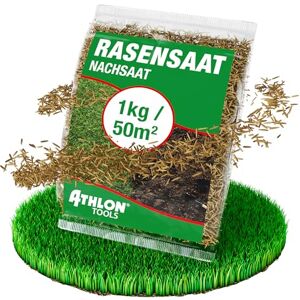 ATHLON TOOLS Graines de gazon de qualité supérieure 1 kg/40 m² Semences de gazon à germination rapide Printemps, été et automne - Publicité ATHLON TOOLS Graines de gazon de qualité supérieure 1 kg/40 m² Semences de gazon à germination rapide Printemps, été et automne - Publicité