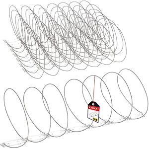 KADAX Lot de 9 répulsifs anti-oiseaux en spirale de 3 mètres en acier inoxydable et plastique pour rebords de fenêtre, toit, protection contre les pigeons, moineaux, parents. Publicité KADAX Lot de 9 répulsifs anti-oiseaux en spirale de 3 mètres en acier inoxydable et plastique pour rebords de fenêtre, toit, protection contre les pigeons, moineaux, parents. Publicité