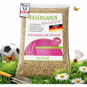 halmland Très bien testées Graines de gazon à germination rapide 1 kg pour 40 m² Sport d'été et de jeu pelouse Graines d'herbe résistantes au sec pour semis de gazon et post-semis - Publicité halmland Très bien testées Graines de gazon à germination rapide 1 kg pour 40 m² Sport d'été et de jeu pelouse Graines d'herbe résistantes au sec pour semis de gazon et post-semis - Publicité