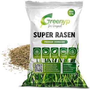 Greenyp Das Original Greenyp® Super Semences de gazon I Graines de gazon décoratif de qualité supérieure Vert riche Graines de gazon de rêve Graines de gazon particulièrement dense 2,5 kg pour 100 m² - Publicité Greenyp Das Original Greenyp® Super Semences de gazon I Graines de gazon décoratif de qualité supérieure Vert riche Graines de gazon de rêve Graines de gazon particulièrement dense 2,5 kg pour 100 m² - Publicité