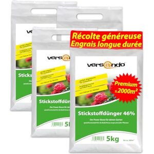 versando 20kg d'engrais azoté jusqu'à 2000m² : 46% d'azote UREA pour gazon, légumes, fleurs du printemps à l'automne, favorise une croissance luxuriante du feuillage avec un effet longue durée - Publicité versando 20kg d'engrais azoté jusqu'à 2000m² : 46% d'azote UREA pour gazon, légumes, fleurs du printemps à l'automne, favorise une croissance luxuriante du feuillage avec un effet longue durée - Publicité