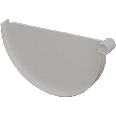 First Plast Gouttière PVC 33 demi-ronde Fond de naissance pour gouttières PVC 33 gris - Publicité First Plast Gouttière PVC 33 demi-ronde Fond de naissance pour gouttières PVC 33 gris - Publicité