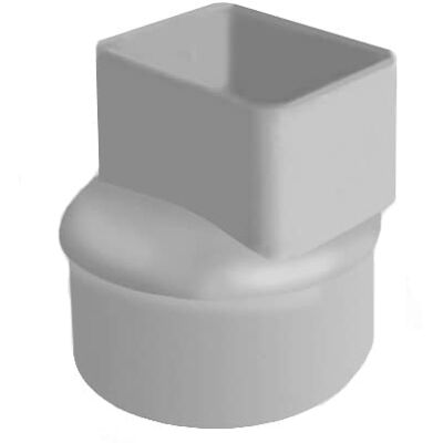 First Plast Gouttière PVC 33 demi-ronde Manchon pour tube descente gouttière 82x56 mm Gris Ø100 - - Publicité First Plast Gouttière PVC 33 demi-ronde Manchon pour tube descente gouttière 82x56 mm Gris Ø100 - - Publicité