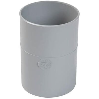 Nicoll Manchon double pour tuyau de gouttiere demi-ronde de 33 FF diametre : 100 PVC Gris JTGT - Publicité Nicoll Manchon double pour tuyau de gouttiere demi-ronde de 33 FF diametre : 100 PVC Gris JTGT - Publicité