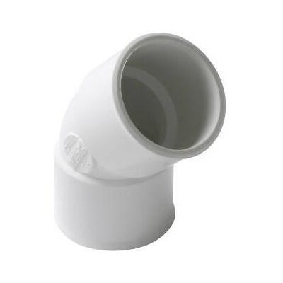 Nicoll Coude simple ff 45° Ø32 blanc - Publicité Nicoll Coude simple ff 45° Ø32 blanc - Publicité