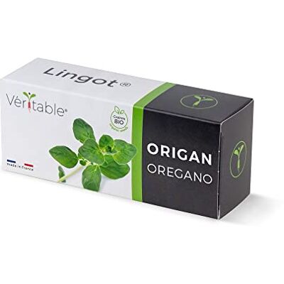 Véritable Lingot® Origan BIO Compatible Potager d'Intérieur ® et Exky® Recharge prête à l'emploi Substrat avec Graines Intégrées - Publicité Véritable Lingot® Origan BIO Compatible Potager d'Intérieur ® et Exky® Recharge prête à l'emploi Substrat avec Graines Intégrées - Publicité