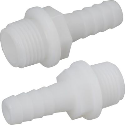AERZETIX Lot de 2 Raccords Mâles Cannelés Droits 1/2'' x Ø13 mm à Visser Filetage Externe Adaptateur Connecteur Système Circuit d'Irrigation Arrosage en Polyamide Couleur Blanc - Publicité AERZETIX Lot de 2 Raccords Mâles Cannelés Droits 1/2'' x Ø13 mm à Visser Filetage Externe Adaptateur Connecteur Système Circuit d'Irrigation Arrosage en Polyamide Couleur Blanc - Publicité